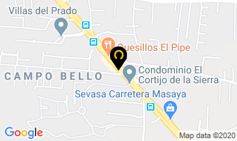 Mapa de Piscina Costa Azul en Managua