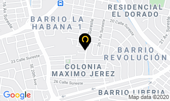 Mapa de Pizza Rosse en Managua