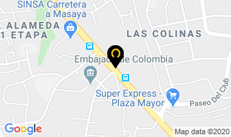 Mapa de Prodec en Managua