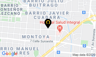 Mapa de Reposteria Sandra en Managua