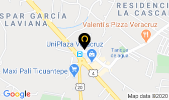 Mapa de Sercasa en Managua