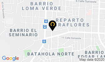 Mapa de Servicios Y Transporte Granja en Managua