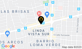 Mapa de Servisa en Managua