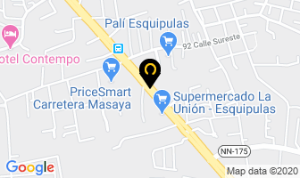 Mapa de Super Delimarket en Managua