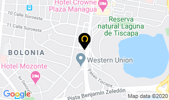 Mapa de Tabuada & Asosiados. en Managua