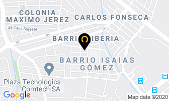 Mapa de Tapiceria Tegnom en Managua
