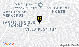 Mapa de Textiles Pitex en Managua
