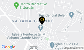 Mapa de Transportes Danilo Antonio en Managua