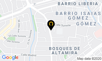 Mapa de UÑas Bellas en Managua