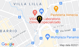 Mapa de Arista en Panamá