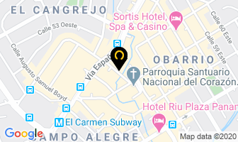 Mapa de Arq Plus S A en Panamá