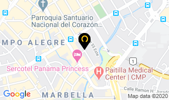 Mapa de Avanti - Teraint en Panamá