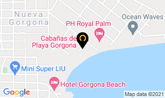 Mapa de CabaÑas De Playa Gorgona en Chame