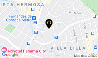 Mapa de Central De Utiles De Oficina en Panamá