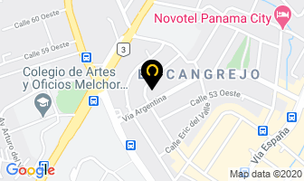 Mapa de Ciniglio Rosina en Panamá