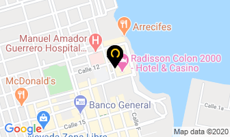 Mapa de Clinica Santa Fe - Colon 2000 en Colón