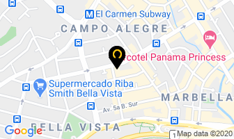 Mapa de Club Moiben, S A en Panamá