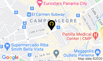 Mapa de Consulado General De Dinamarca en Panamá