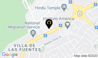 Mapa de Dhl Express en Panamá