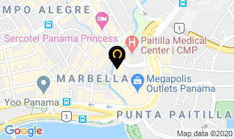 Mapa de Dr. Fernando R. Jaen, Centro Para El Dolor Buco-facial en Panamá