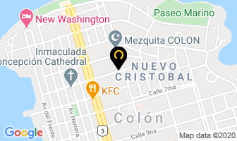 Mapa de Express Distributors Inc en Barrio Colón