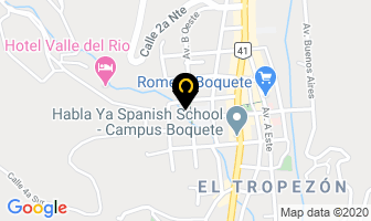 Mapa de Hostal Gaia en Boquete
