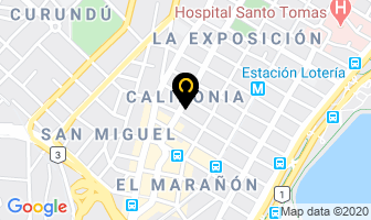 Mapa de Hotel Caribe en Panamá