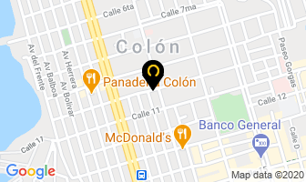 Mapa de Hotel Carlton en Colón