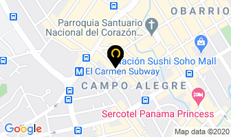 Mapa de Hotel Costa Azul en Panamá