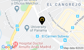 Mapa de Incae en Panamá