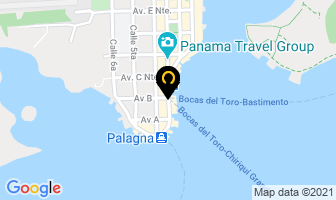 Mapa de La Buga Dive & Surf en Bocas del Toro