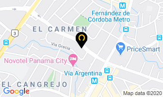 Mapa de Parabrisas Express en Panamá