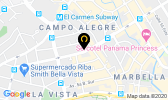 Mapa de Piaggio Panama en Panamá