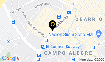 Mapa de Plaza Concordia en Panamá