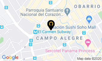 Mapa de Restaurante Costa Azul en Panamá