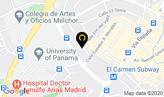 Mapa de Sanchez Acevedo & Ortega en Panamá