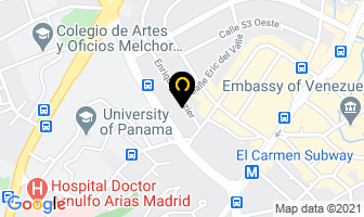 Mapa de Sanchez Acevedo & Ortega en Panamá