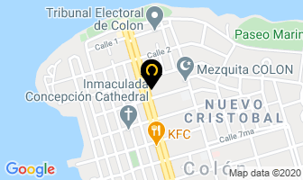 Mapa de Texas Internacional en Barrio Colón