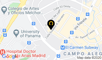 Mapa de Travelers Tour en Panamá