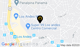 Mapa de Vialmo, S A en San Miguelito