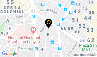 Mapa de Academia Pre-cadete Manuel ArÉvalo Programa Militarizado Comando en Lima