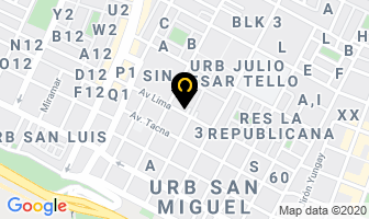 Mapa de Betty Rico - Bodas & Eventos en Lima