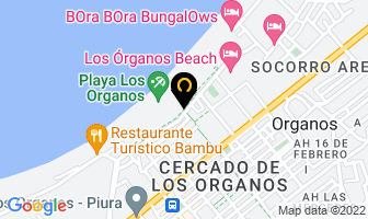 Mapa de Bora Bora Bungalows en Los Órganos