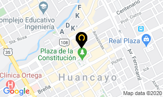 Mapa de Centro Odontológico Monteverde en Huancayo