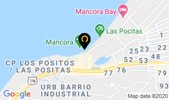 Mapa de China´s Surf School en Máncora