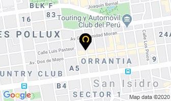 Mapa de Clínica Neocorpus en San Isidro