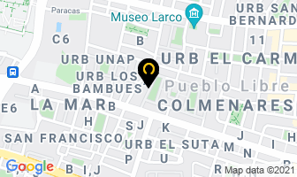 Mapa de Colegio Pardo School en Lima