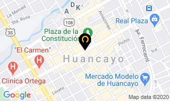 Mapa de Cooperativa De Ahorro Y CrÉdito Santa Rosa De Lima Ltda. en Huancayo