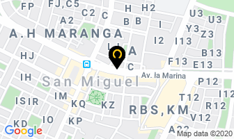 Mapa de G Y G Eventos en Lima