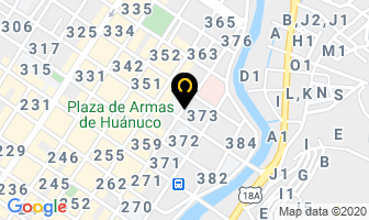 Mapa de G Y J en Huánuco